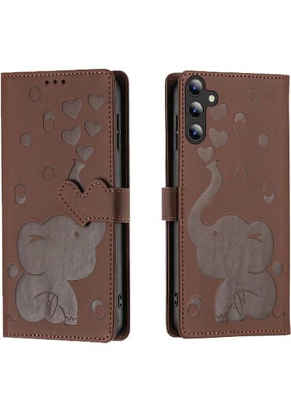 Galaxy A16 Üç Kart Yuvası Premium Deri Için Flip Case (Yurt Dışından)