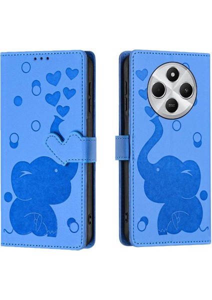 Poco C75 Üç Kart Yuvaları Kickstand Premium Deri Için Flip Case (Yurt Dışından)