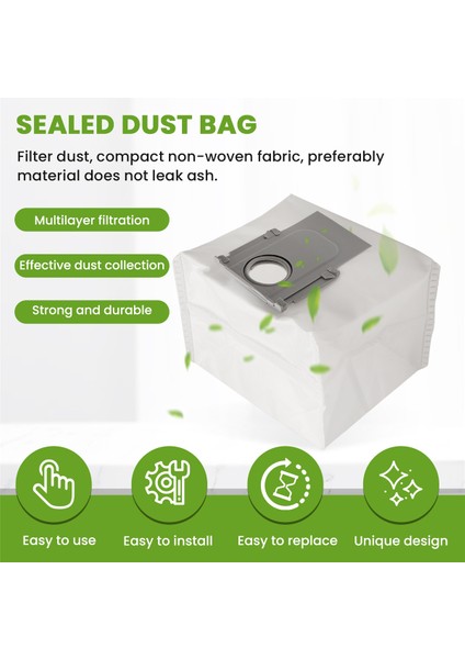 Roborock S8+/ S8 Pro Ultra/ S7 Maxv Ultra/ S7 Pro Ultra/ Q7+/ Q7 Max+/ Q8 Max+/ Q5 Pro+/ Q5+ Ultra Toz Torbaları (Yurt Dışından) indirimleri