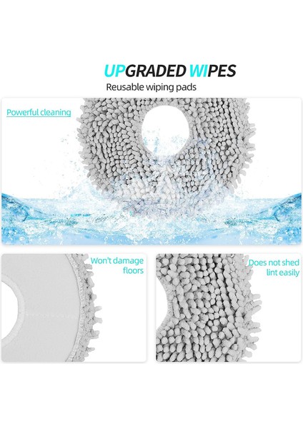Dreame L10S Ultra Için 8 Paket Paspas Pedleri, Dreame L10 Ultra / L10S Pro / L10S Ultra Robot Süpürge Için Yıkanabilir Paspas Pedleri (Yurt Dışından) indirimleri