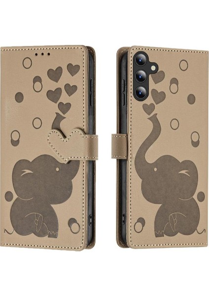Galaxy A26PREMIUM Deri Kickstand Üç Kart Için Flip Case (Yurt Dışından)