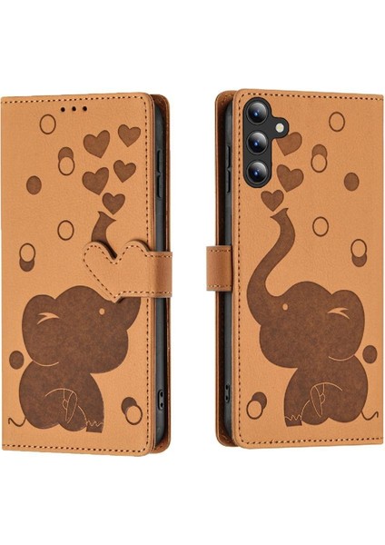Galaxy A16 Üç Kart Yuvası Premium Deri Için Flip Case (Yurt Dışından)