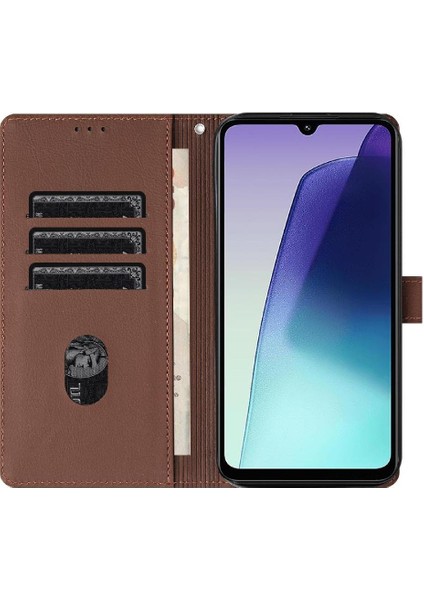 Poco C75 Üç Kart Yuvaları Kickstand Premium Deri Için Flip Case (Yurt Dışından) fırsatları