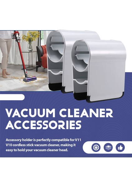 Dyson V10 V11 Kablosuz Dikey Elektrikli Süpürge Elektrikli Süpürge Parçaları Aksesuarları Için 2 Adet Depolama Tutucu Bağlantı Klipsi (Yurt Dışından) fırsatları