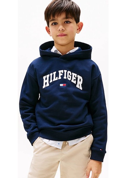 Erkek Çocuk Th Varsity Logo Hoody Sweatshirt - Lacivert