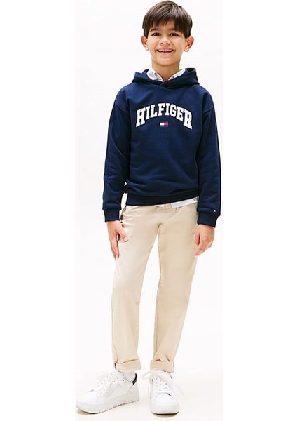 Erkek Çocuk Th Varsity Logo Hoody Sweatshirt - Lacivert fiyatları