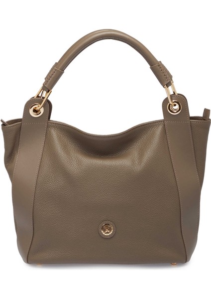 Bej Deri Kadın El Çantası - S25Y1BC77736-D5M