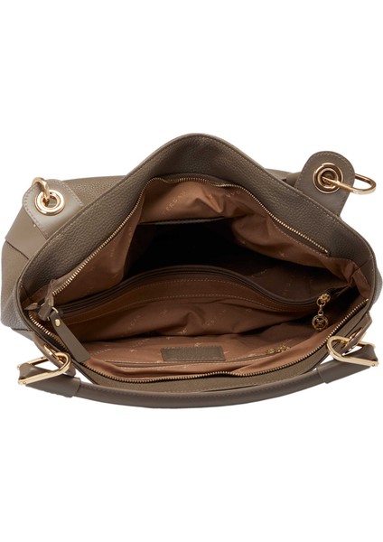 Bej Deri Kadın El Çantası - S25Y1BC77736-D5M fırsatları