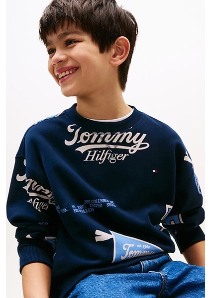 Erkek Çocuk All Over Prınted Sweatshırt Sweatshirts