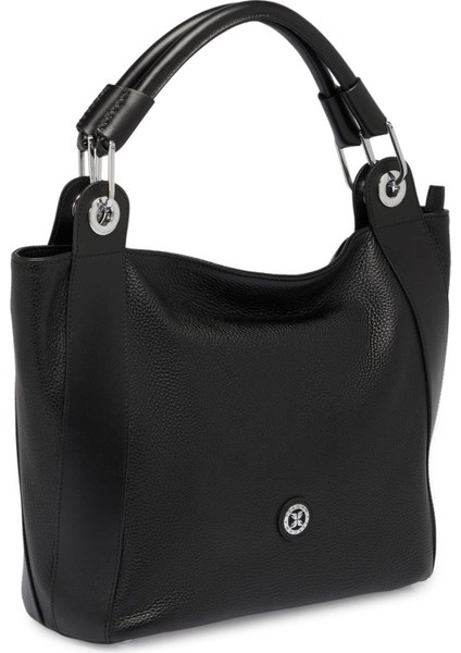 Siyah Hakiki Deri Kadın El Çantası - S25Y1BC77736-D3H fiyatları