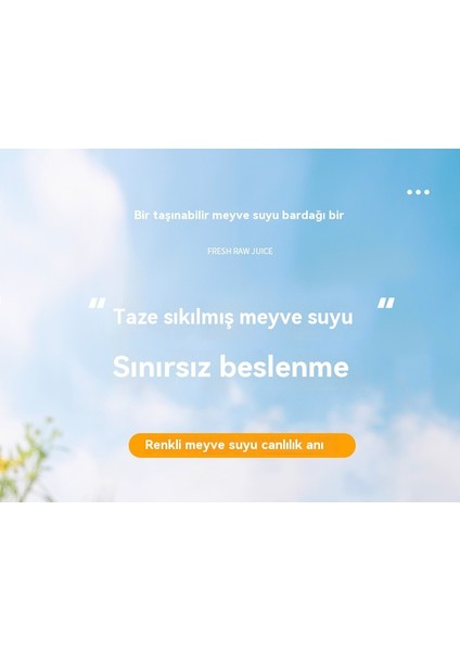 Kablosuz Taşınabilir Otomatik Meyve Sıkacağı (Yurt Dışından)