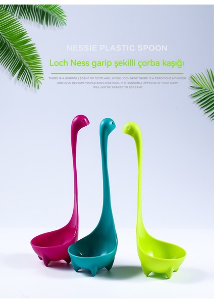 Loch Ness Canavarı Karikatür Gıda Sınıfı Çorba Kaşığı (Yurt Dışından) fiyatları