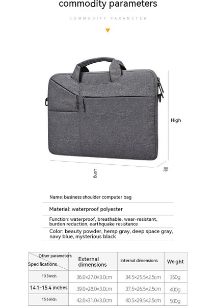 Sımıcg Taşınabilir Laptop Çantası Omuz Astar Çantası (Yurt Dışından)