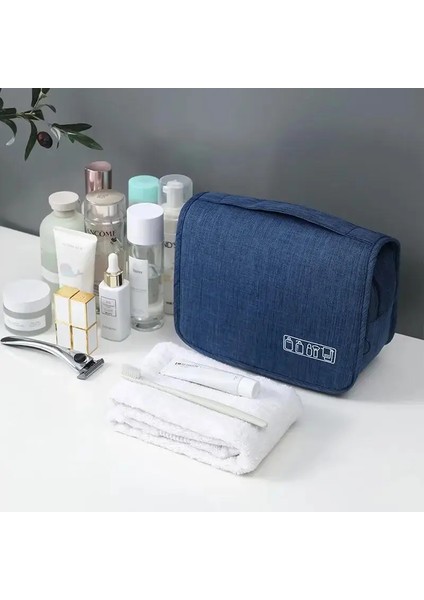 Moda Taşınabilir Basit Kız Tuvalet Çantası Büyük Kapasiteli Kozmetik Çantası Iş Gezisi Seyahat Kanca Çantası (Yurt Dışından)
