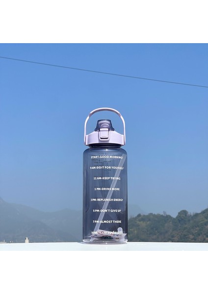 2000ML Saman ile Etiket ile Düşme Önleyici Su Bardağı (Yurt Dışından)