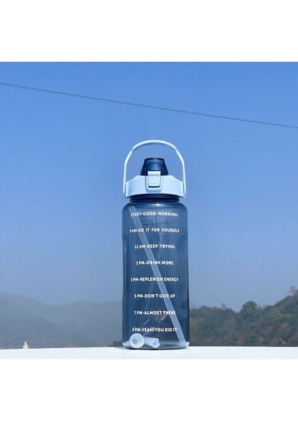 2000ML Saman ile Etiket ile Düşme Önleyici Su Bardağı (Yurt Dışından)