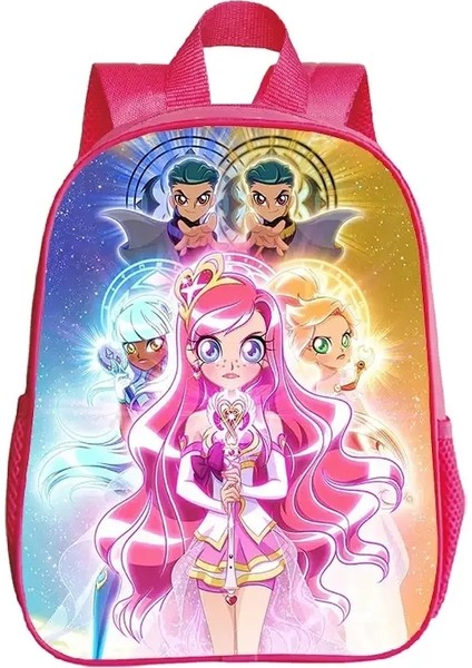 Su Geçirmez Lolirock Schoolbag 12INCH Pembe Sırt Çantası Okul Öncesi Kızlar Karikatür Anaokulu Kitap Çantası Çocukluk Eğitimi Sırt Çantası Renk: 6 (Yurt Dışından)