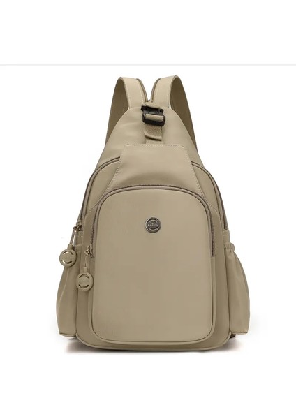 Otantik Mew Kadınlar Çok Fonksiyonlu Mini Sırt Çantası Moda Göğüs Çantası Seyahat Hafif Crossbody Bag Rengi: Haki (Yurt Dışından)