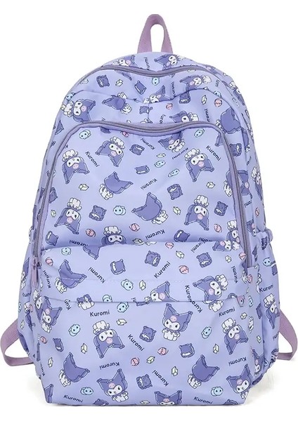 Sanrio Kuromi Cinnamoroll Kids Sırt Çantası -Kapaklık Sırt Çantası Okul Çantaları, Tam Baskı Baskılı Sırt Çantası, Sırt Çantası Laptopcolor: Hello Kitty (Yurt Dışından)