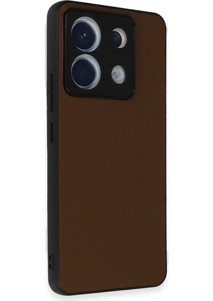 Xiaomi Redmi Note 13 Pro 5g Kılıf Taft Kapak - Kahverengi Svlrs