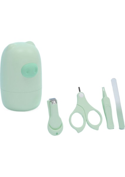 Karikatür Domuz Bebek Tırnak Makası 4 Parçalı Set (Yurt Dışından)