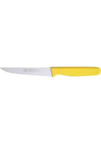 61005-LZ Tırtıklı Uç Biftek Bıçağı (Sarı)