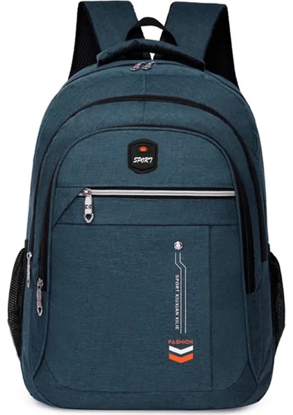 Erkekler ve Kadınlar Için Nötr Kare Çanta, Iş Seyahati Sırt Çantası, Eğlence Seyahat Çantası, Açık Hava Çalışma Bagajı Sırt Çantası: Mavi (Yurt Dışından)