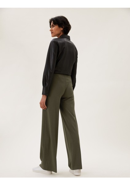 Wide Leg Örme Pantolon fırsatları