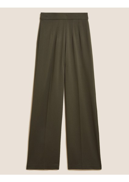 Wide Leg Örme Pantolon