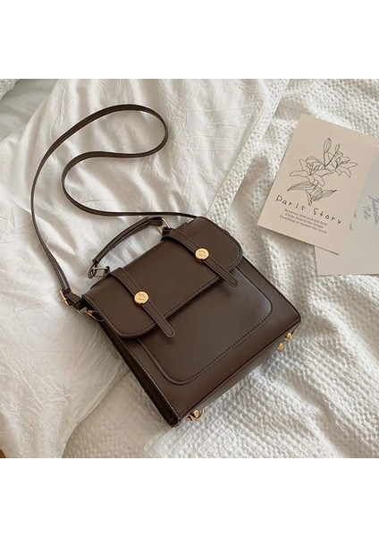 Tote Çanta Boş Zaman Okulu Çantası Vintage Moda Omuz Çantası Pu Derisi Sıradan Sırt Çantası Kadınlar Renk: -C/boyut: 12 Inç (Yurt Dışından)