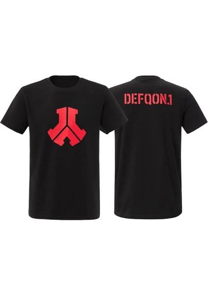 Defqon 1 Efsanelerin Yükselişi T-Shirt Erkekler Kadın Kısa Kollu Pamuk Tees Retro Hip Hop Street Giyim Markası Üstleri Yaz Erkekler Giyim Rengi: 2/boyut: S (Yurt Dışından)