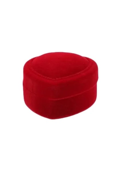 Romantik Kutusu Kırmızı Kadife Kalp Şekiş Takı Kutuları Nişan Nişan Vakası Sevgililer Günü Takı Yüzükleri Hediye Boxcolor: Kırmızı 1 Adet (Yurt Dışından)
