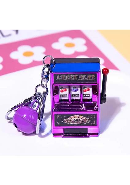 Taşınabilir Mini Meyve Yuvası Anahtarlıklar Kolye Şanslı Jackpot Retro Oyuncak Paralı Oyunlar R Makine Hediyesi Çocuklar ve Yetişkinler Için Renk: YJ89911 (Yurt Dışından)