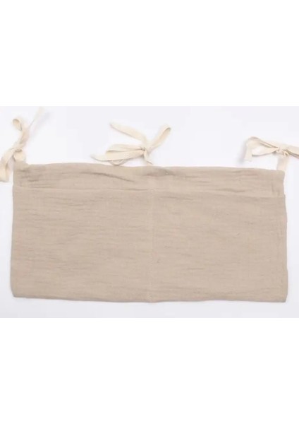 Bebek Beşik Organizatör Karyolası Caddy Yatak Depolama Çantası 2 Cep Başucu Asılı Bebek Bezi Kreş Oyuncakları Çanta Çocuk Bezi Organizasyon Renk: Sadece Çanta/beden: 39CMX20CM (Yurt Dışından)