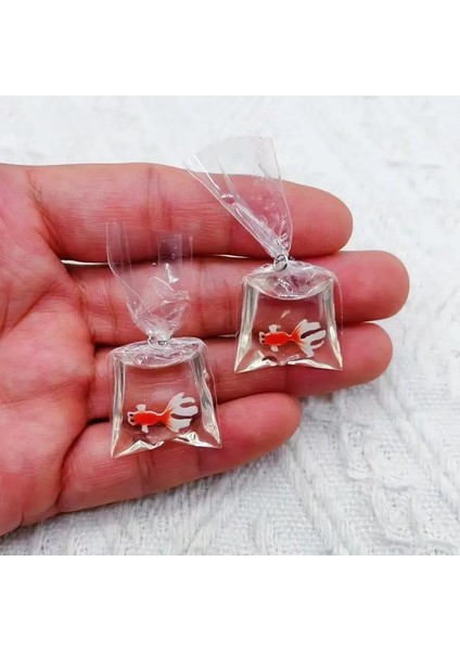 10PCS Mercan Balık Torbası Reçineleri Cazibe Okyanus Şeffaf Küçük Balık Su Torbası Takı Kolye Takı El Yapımı Diy Materyal Renk: 1 (Yurt Dışından)