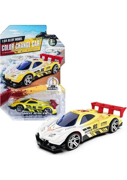 Alaşım Araba Model Oyuncaklar Çocuklar Için 1:64 Sıcaklığa Duyarlı Renk Değiştiren Mini Yarış Araba Ataleti Arabalar Boy Doğum Günü Hediyesi Renk: E (Yurt Dışından)