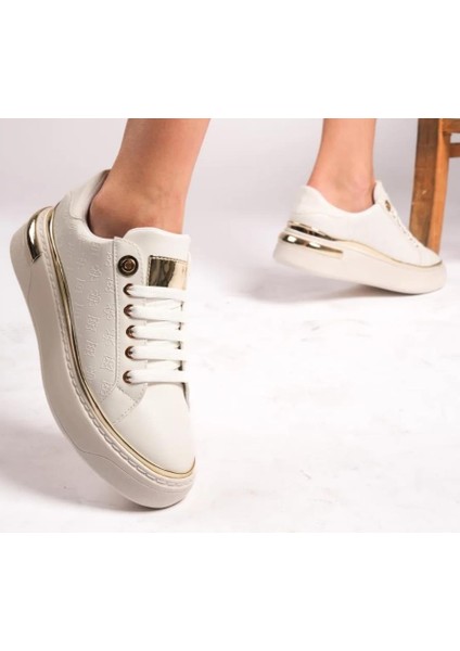 Kuum London K732559 Kadın Monogram Desenli Yüksek Taban Sneaker Ayakkabı fiyatları