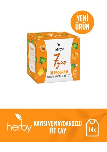 7 Gün Fit Program - Kayısı ve Maydanozlu Fit Çay 2'li