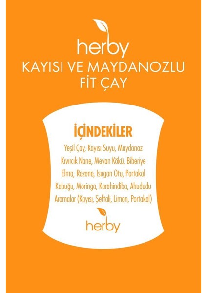 7 Gün Fit Program - Kayısı ve Maydanozlu Fit Çay 2'li