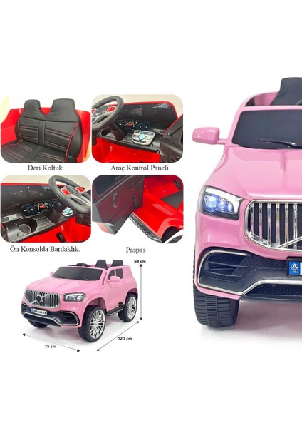 Harika Peluş Akülü Uzaktan Kumandalı Araba Voyage Gt 4x2 Deri Koltuklu modelleri