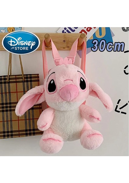 Yeni Disney Peluş Sırt Çantası Ins Japon Mavi Dikiş Komik Karikatür Büyük Kapasiteli Öğrenci Backpack Anaokulu Çantası Çocuk Dikiş Çantası 09 (Yurt Dışından)