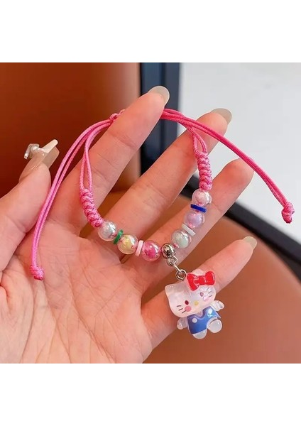 Sanrio Serisi Kawaii Keychain Cinnamoroll Hello Kitty Kuromi Karikatür Figür Anahtar Zincir Backpack Kolye Araba Krahi Çocuk Hediye Metal Renk: 6 (Yurt Dışından)