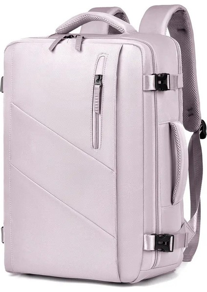 Erkek Sırt Çantası, Büyük Boyutlu Tramvay Kasası, Iş Bilgisayar Çantası, Sırt Çantası, Büyük Kapasiteli Seyahat Sırt Çantası, Kadınların Renkleri Renk: Light Purple (Yurt Dışından)
