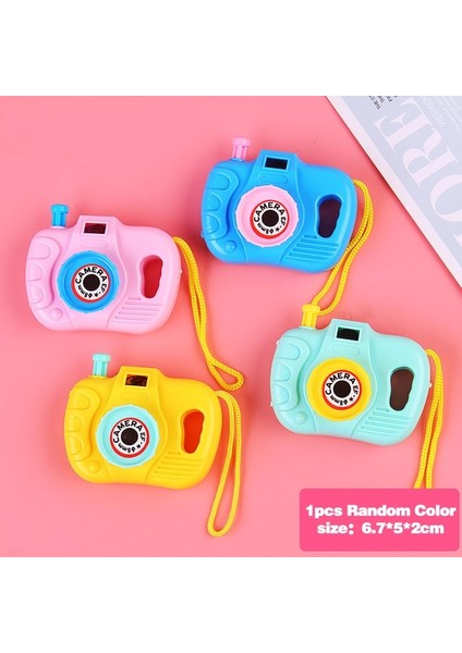 Oval Mini Sevimli Simülasyon Kaleydoskop Kamera Çocuk Oyuncak Film Izleme Kamerası Renk Bilişi Pillere Gerek Yok Bebek Hediye (Yurt Dışından)