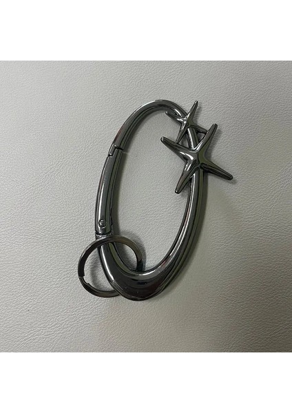 Çinko Alaşım Dağcılık Kemer Tokası Metal Esansiyel Kemer Simgesi Karabiner Bel Asılı Anahtar Zinciri Kadın Erkekler Çanta Kolye Renk: Yeni Yıldız (Yurt Dışından)