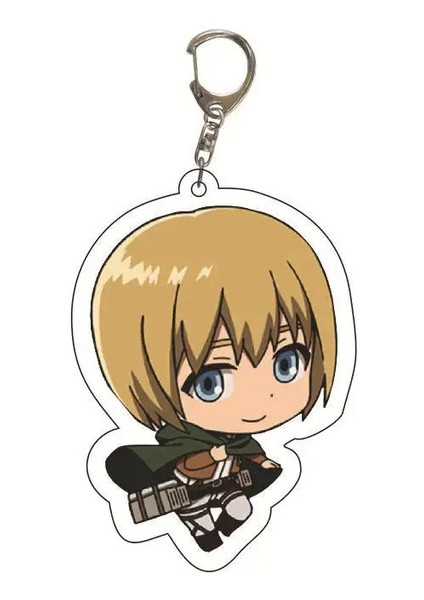 Titan Anime Saldırısı Kadınlar Için Anahtar Keychain Erkekler Karikatür Figür Anahtar Zincir Ring Mücevher Öğrenci Okul Çantası Kolye Sıcak Ana Zincir Kol: Stil 4/boyut: 55MM (Yurt Dışından)