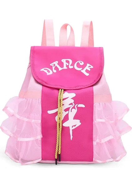 Kızlar Prenses Dans Çantaları Çocuk Latin Ballet Backpack Jimastik Spor Yoga Dans Çantası Okul Çantası Kızlar Için Hediye Çocuk Rengi: Gül Pembe (Yurt Dışından)