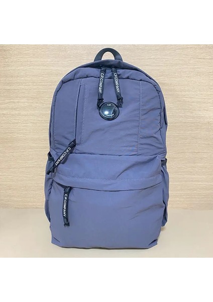 2025 Yeni Paris Öğrenci Cp Schoolbag Basit Seyahat Backpack Style Sıradan Omuz Okulu Öğrencisi Büyük Kapasite Işletme Sırt Çantası Renk: Koyu Gri (Yurt Dışından)