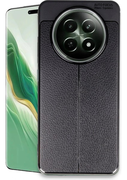 Realme 12 5g Kılıf Auto Focus Kapak - Siyah Svlrs