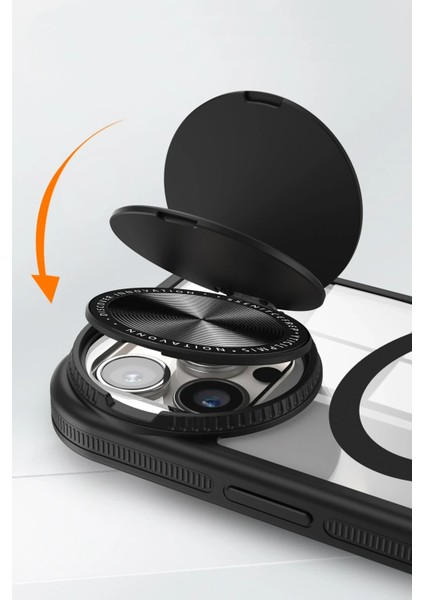 Iphone 15 Pro Kılıf Teleskop Lens Magsafe Silikon Kapak - Titan Gri Svlrs modelleri